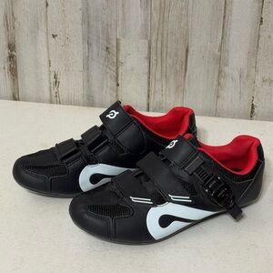 Peloton Black and White Cycling Shoes